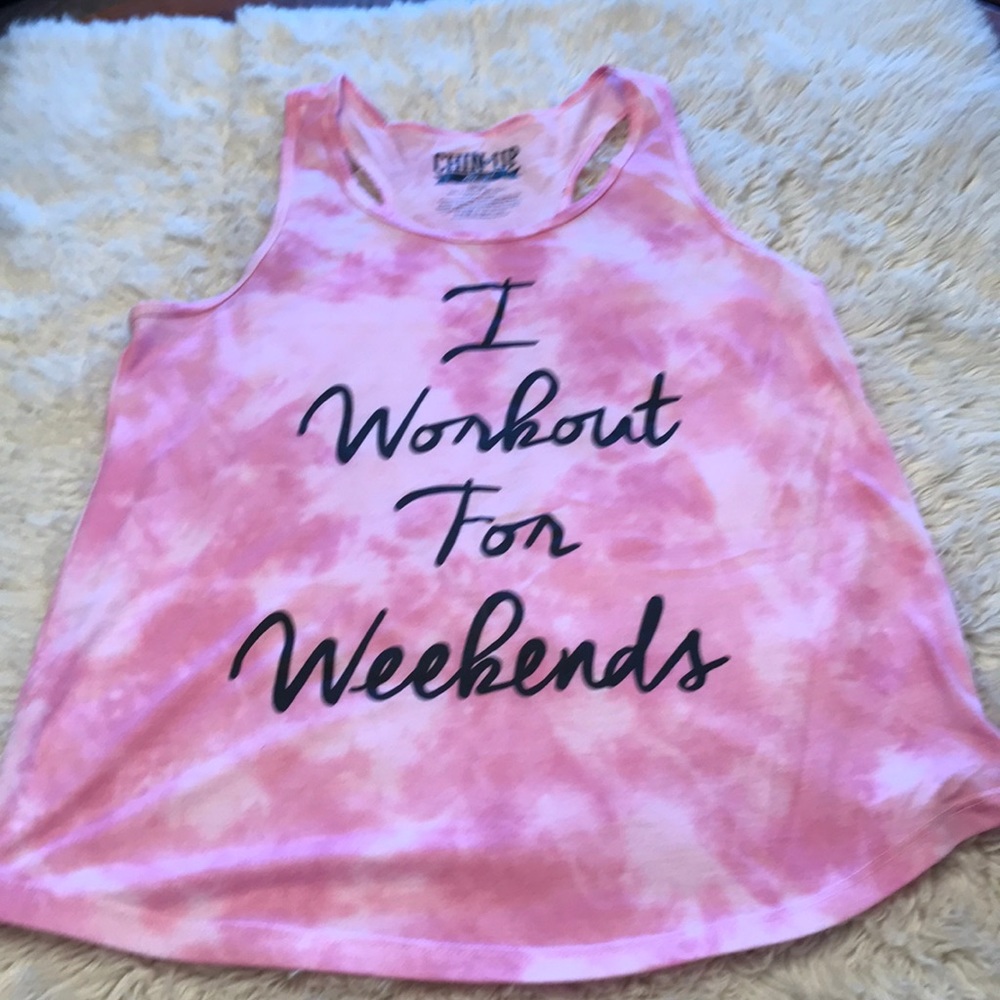 Chin up Tank Top Large